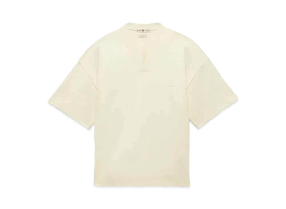 adidas x Fear of God Athletics V-neck T-shirt "Pale Yellow/Pale Yellow"