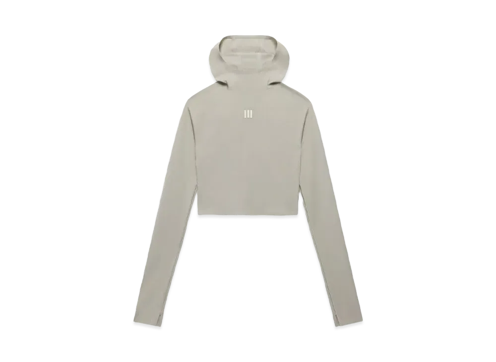 adidas x Fear of God Athletics Women's Baselayer Crop Hoodie "Sesame"