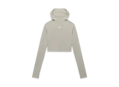 adidas x Fear of God Athletics Women's Baselayer Crop Hoodie "Sesame"