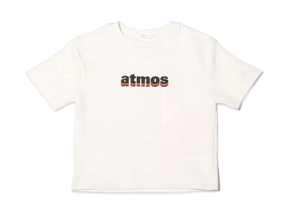 atmos pink Rainbow Logo Mini T-Shirt "White"