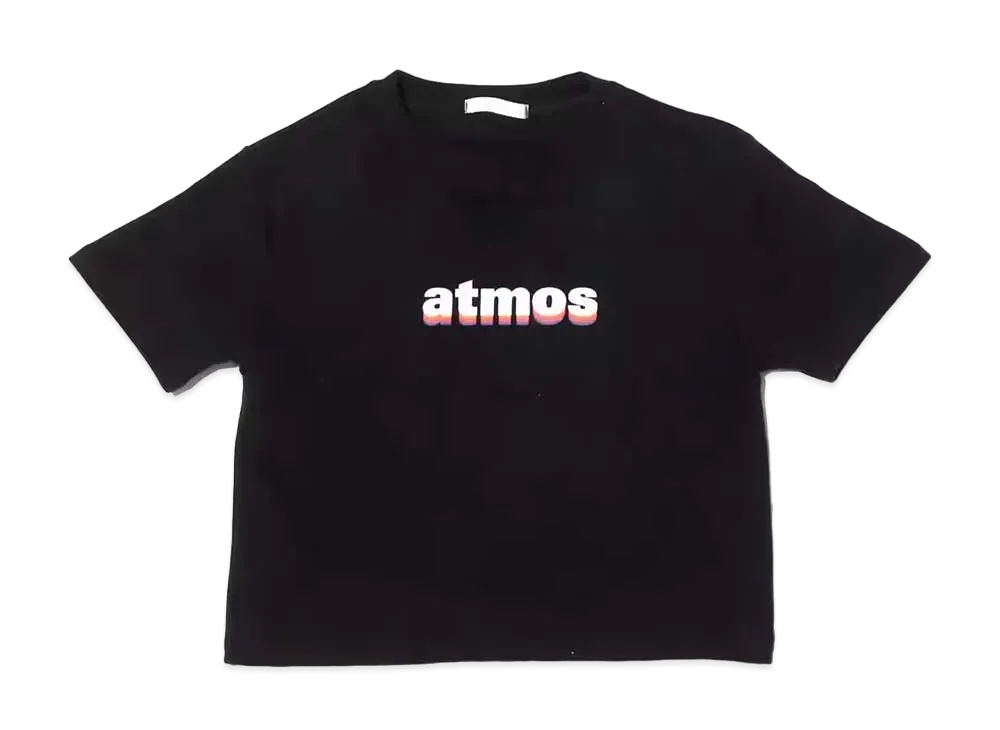 atmos pink Rainbow Logo Mini T-Shirt "Black"