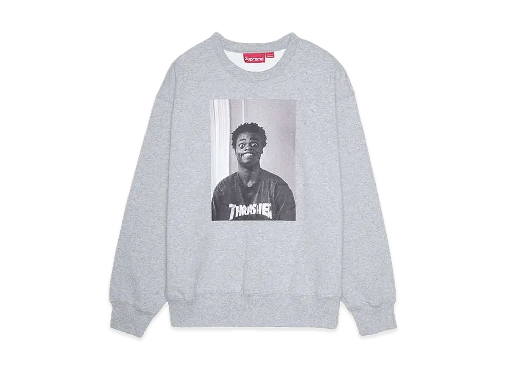 Supreme x Thrasher Crewneck "Heather Grey"