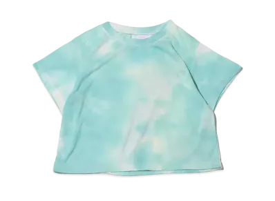 atmos pink Tie Dye Pattern Mini Length T-Shirt "Green"