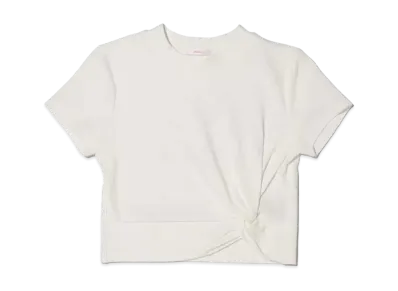 atmos pink Side Twist Short T "White"