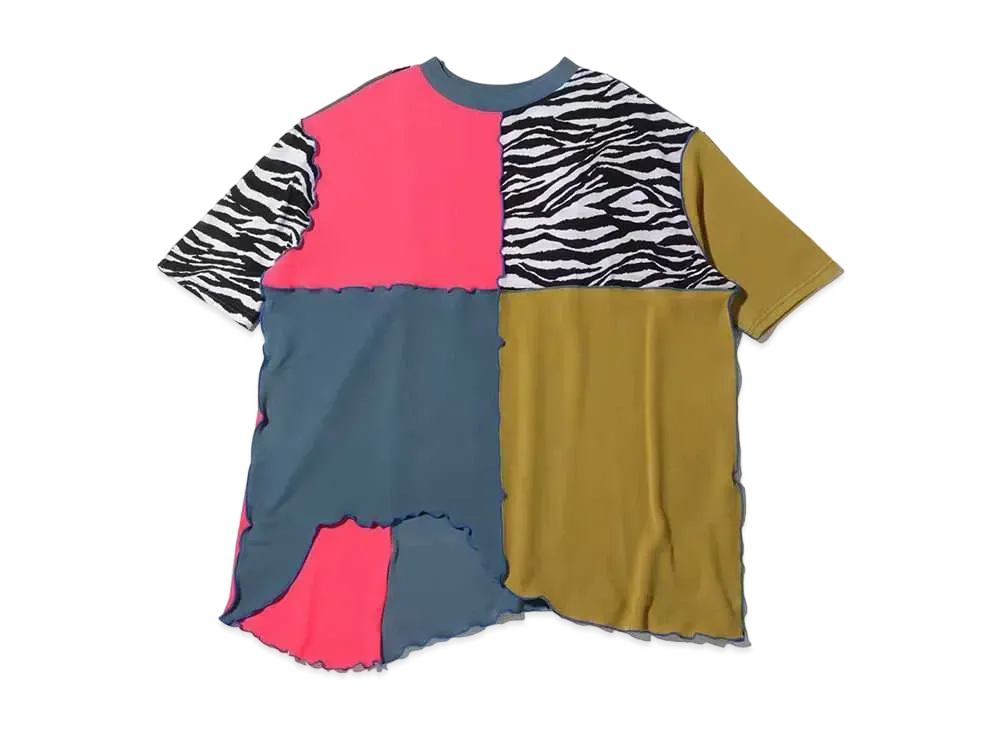 atmos pink x Riehata 2-Way Mellow Big Tee Shirt "Zebra"
