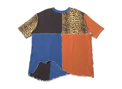 atmos pink x Riehata 2-Way Mellow Big Tee Shirt "Leopard"