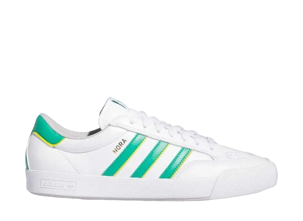 adidas Nora "Footwear White/Court Green/Yellow"