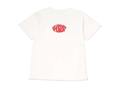 atmos pink Foam Logo Print Big T "White"