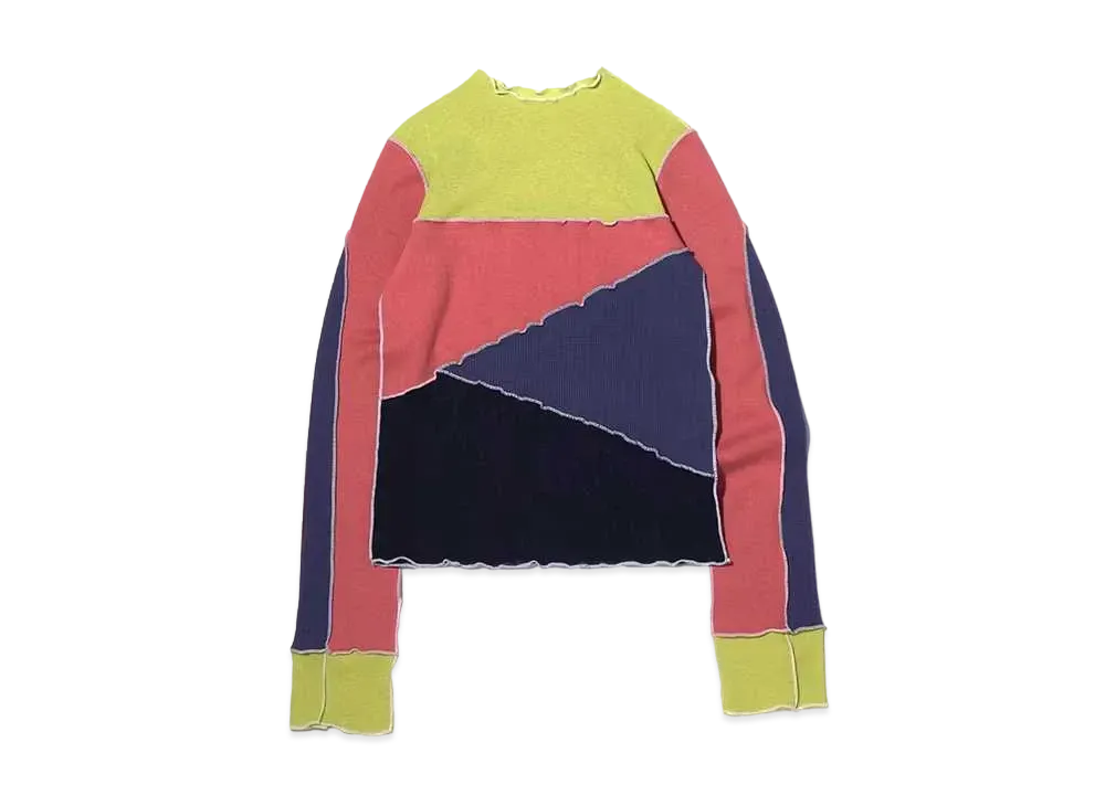 atmos pink x Riehata Color Block Mellow Tops "Yellowgreen"