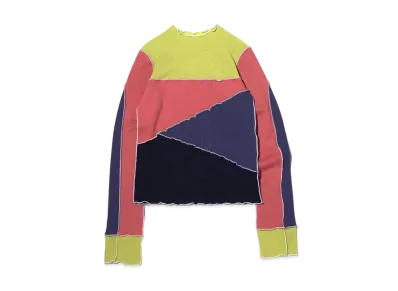 atmos pink x Riehata Color Block Mellow Tops "Yellowgreen"