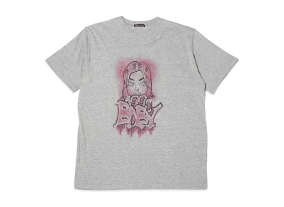 atmos pink x Riehata Graphic Art Tee "Gray"