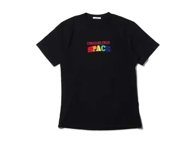 atmos pink x Ayayan Embroidery Wide T-Shirt "Black"