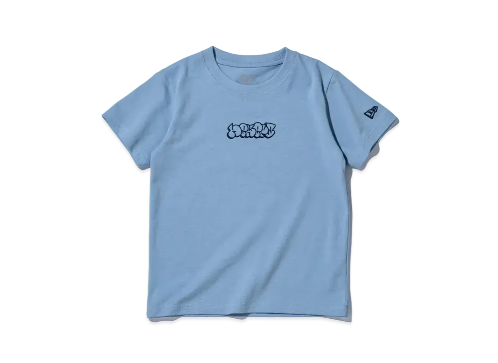 NEW ERA Child Short Sleeve Cotton T-shirt Bubble Logo "Mist Blue"