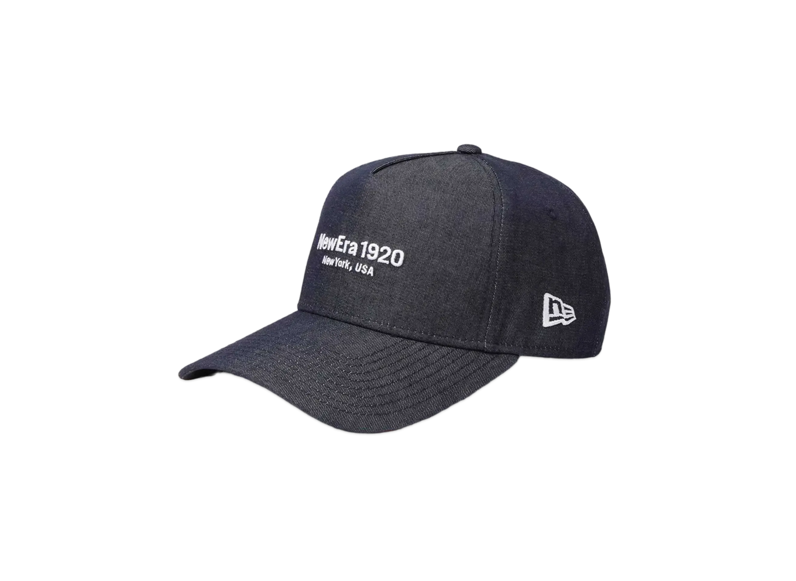 NEW ERA Golf Women's 9Forty A-Frame Long Visor Sustainable Fabric Denim "Navy"