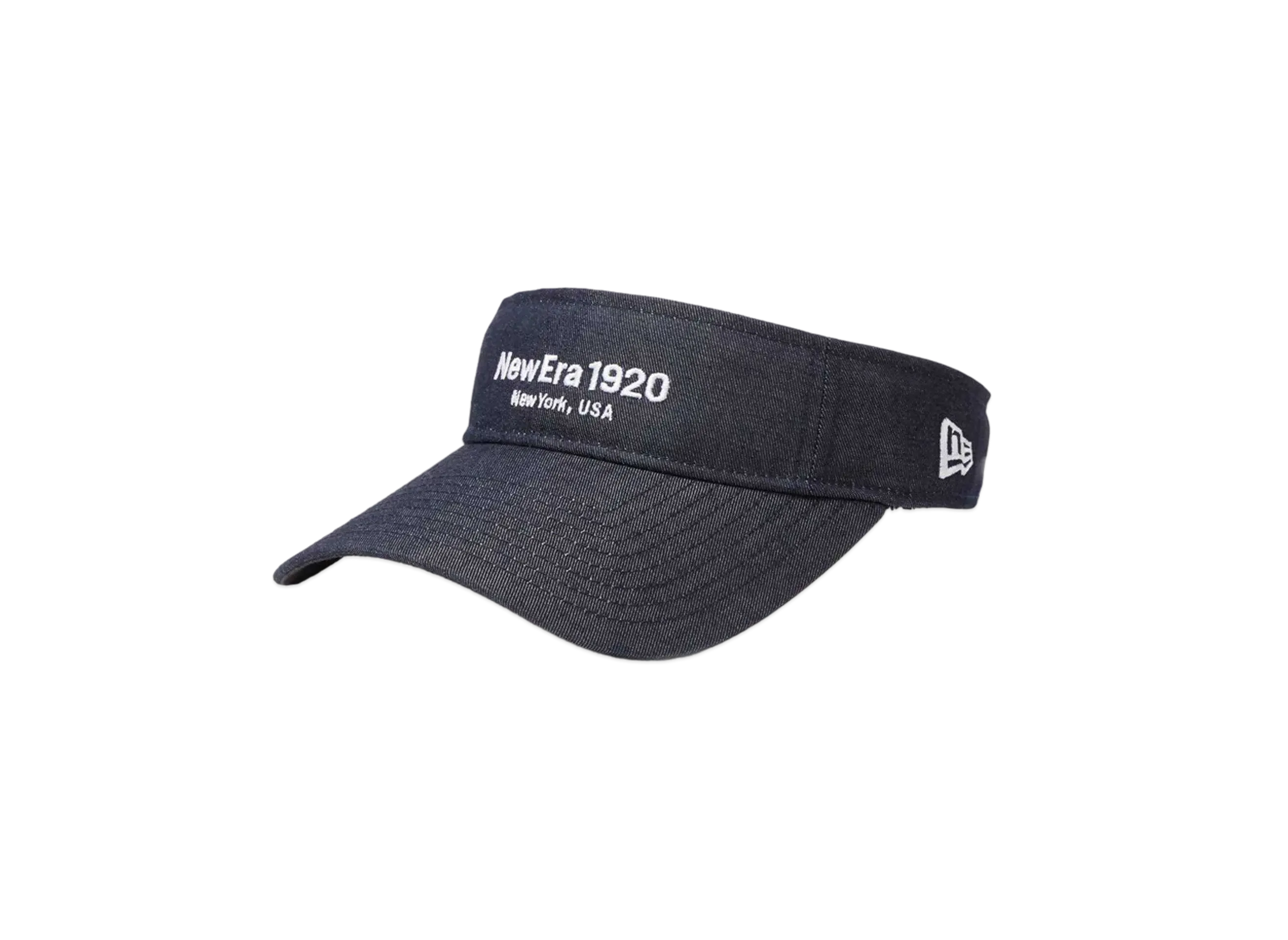 NEW ERA Golf Women's Sun Visor Long Visor Sustainable Fabric Denim "Navy"