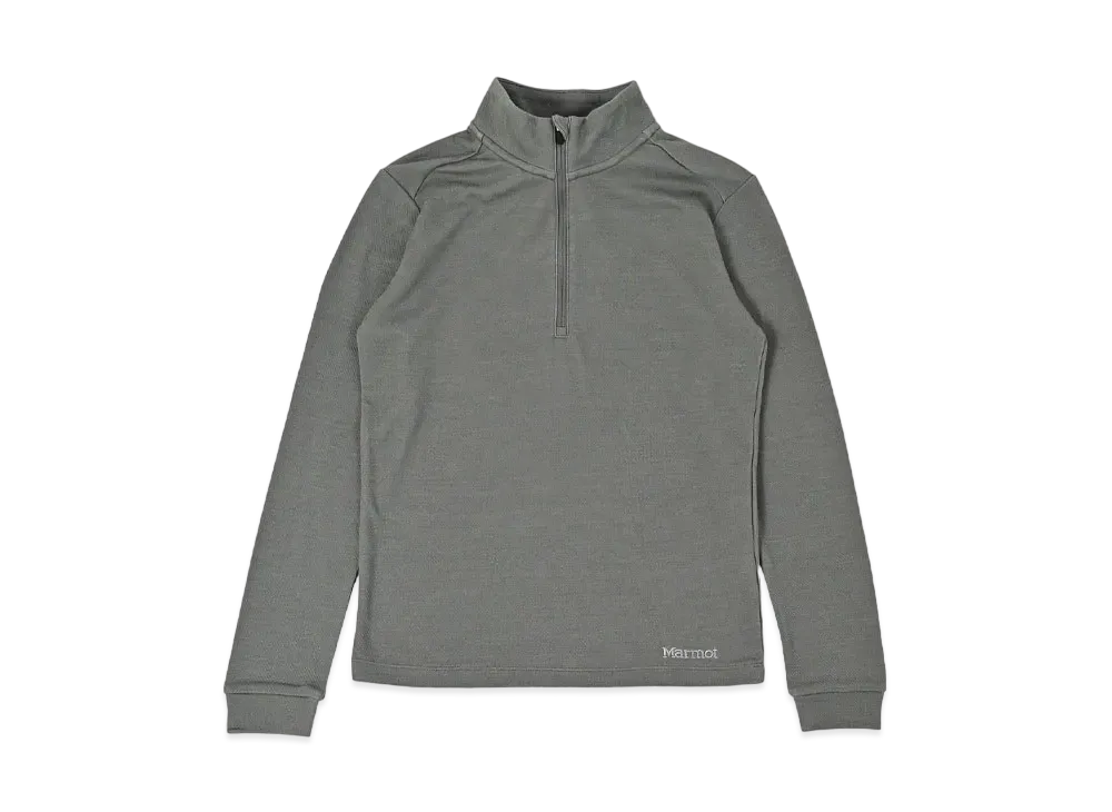 Marmot Women's Climb Wool Skin Half-zip Long Sleeve "Gray"