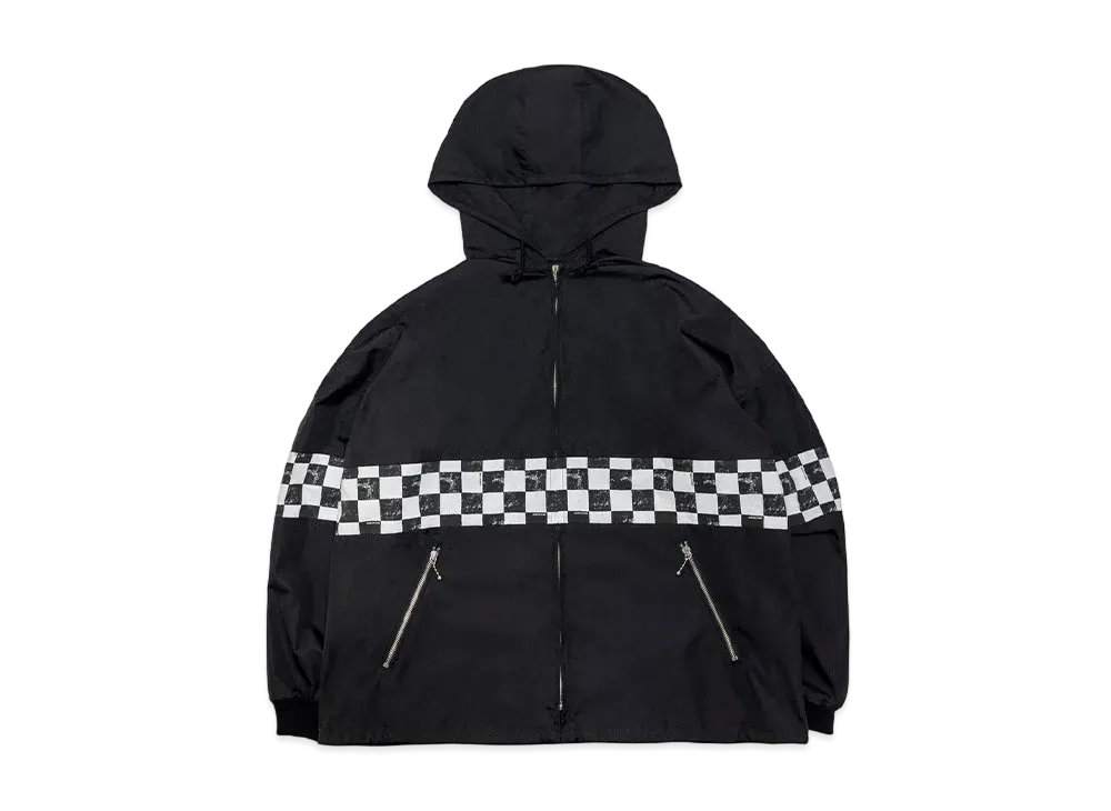 SubCulture Checkered Flag T/C Hoodie "Black"