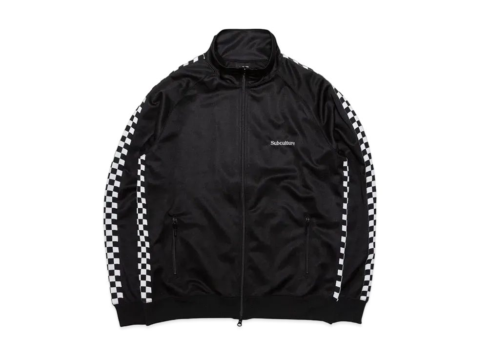 SubCulture Checkered Flag track Jacket "Black"