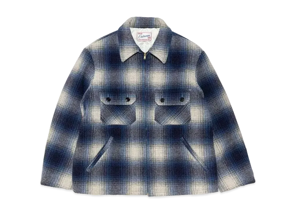 SubCulture Ombre Check Wooljacket "Blue"