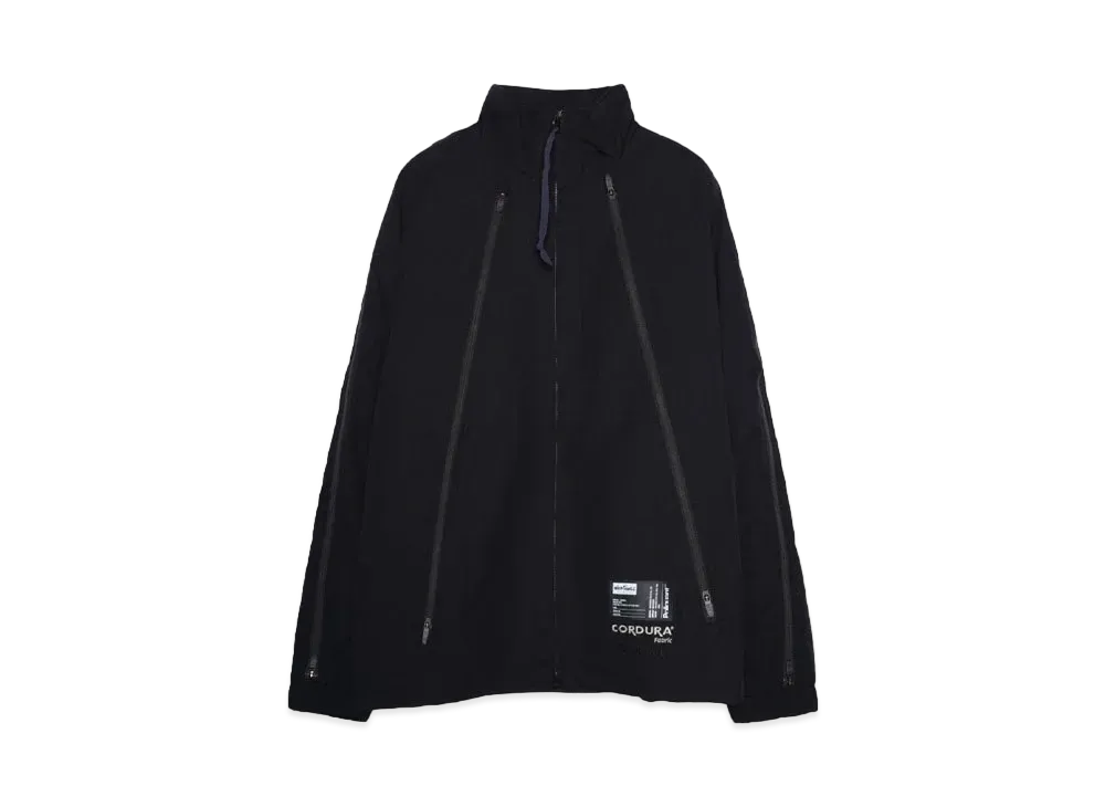 WILDTHINGS x POLIQUANT THE SWCS ADJUSTABLE ZIPPERED TRACK JACKET / CORDURA®Fabric and POLARTEC® "BLACK"