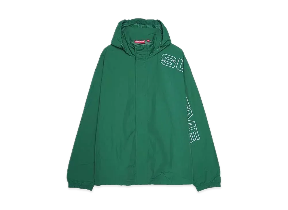 Supreme Spellout Embroidered Track Jacket "Dark Green"