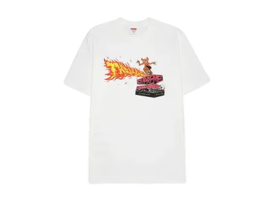 Supreme x Thrasher Back Tail Tee "White"