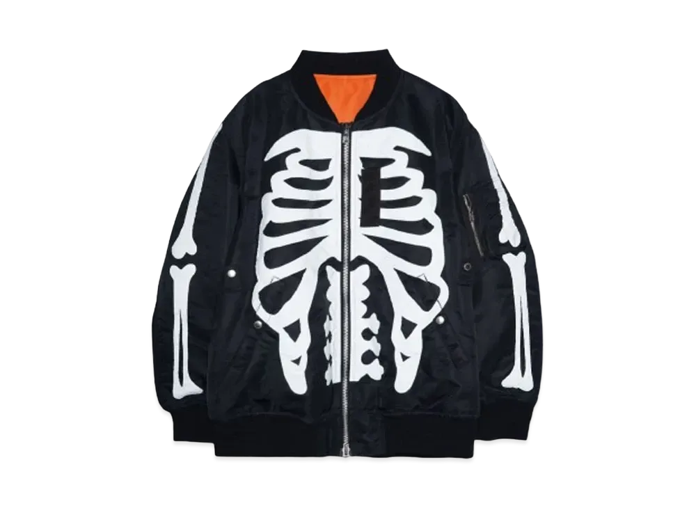 TAKAHIROMIYASHITATheSoloist. flight jacket. "BLACK x WHITE BONE"