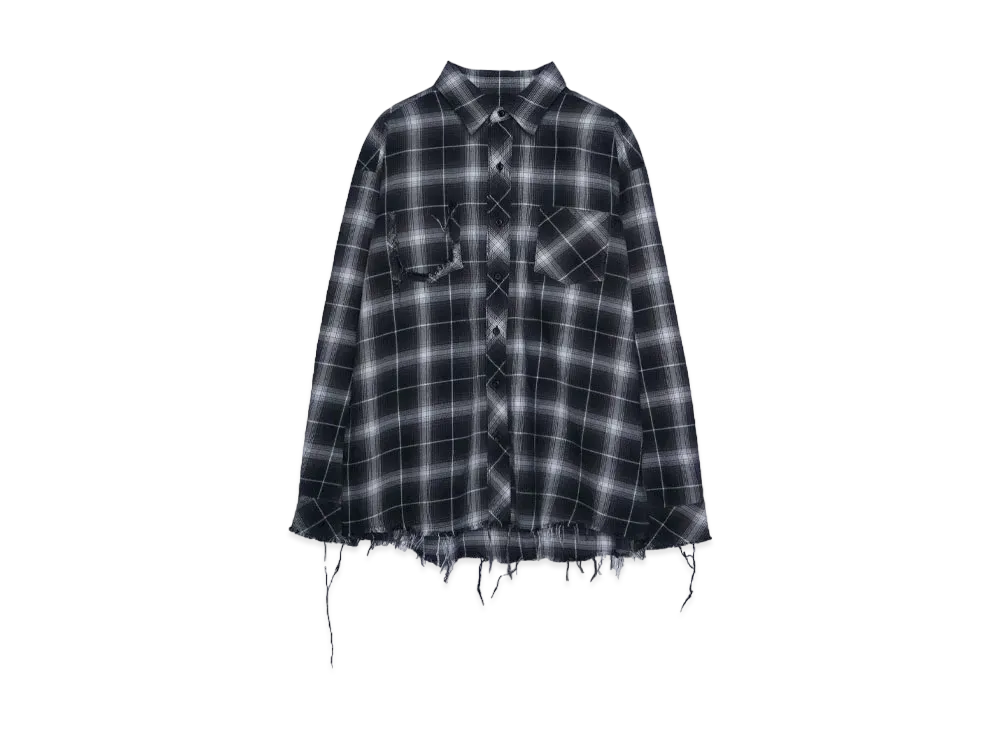 Rafu Antiqued shirt "BLACK"