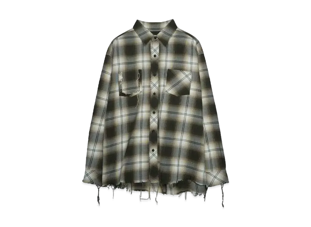 Rafu Antiqued shirt "BROWN"