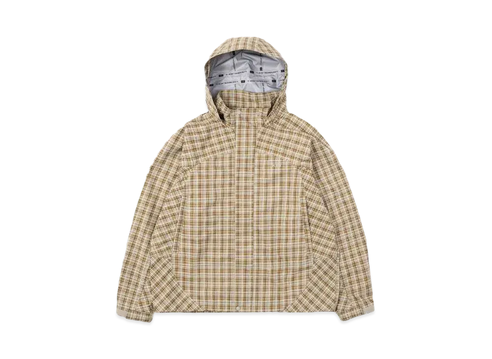 HUF OG Logo Pack Fall 24 3L Shell Jacket "Putty Plaid"
