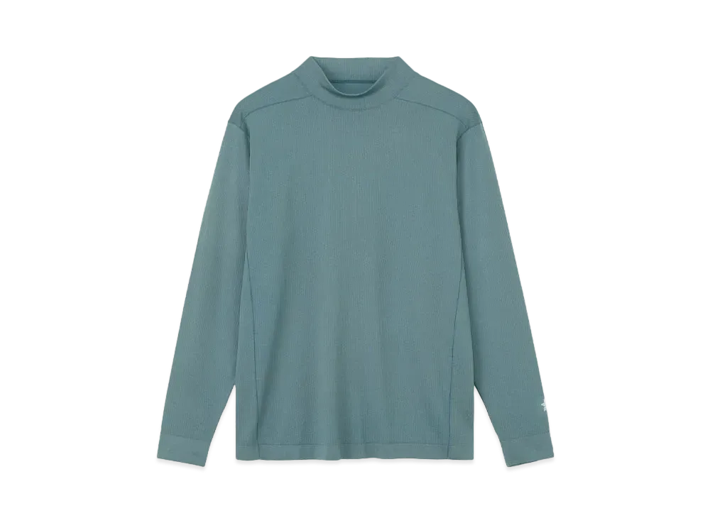 Goldwin Convexity Comfort Mockneck Long Sleeve T-Shirt (Unisex) "Blue Steel"