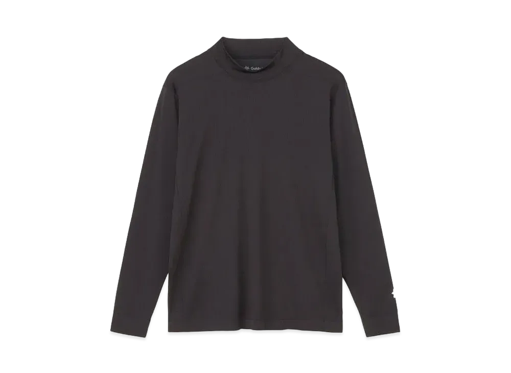 Goldwin Convexity Comfort Mockneck Long Sleeve T-Shirt (Unisex) "Black"