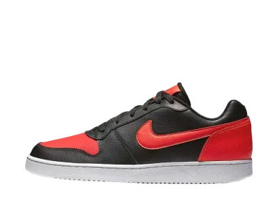 Nike Ebernon Low "Black/White/Habanero Red"