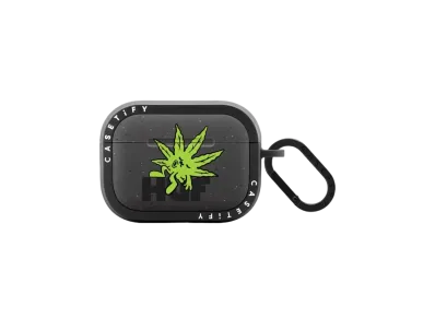 HUF x CASETiFY Green Buddy Earbuds Case Bounce Case (AirPods Pro 1st Generation) "Black"