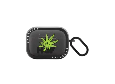HUF x CASETiFY Green Buddy Earbuds Case Bounce Case (AirPods Pro 2st Generation) "Black"
