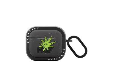 HUF x CASETiFY Green Buddy Earbuds Case Bounce Case (AirPods Pro 3st Generation) "Black"