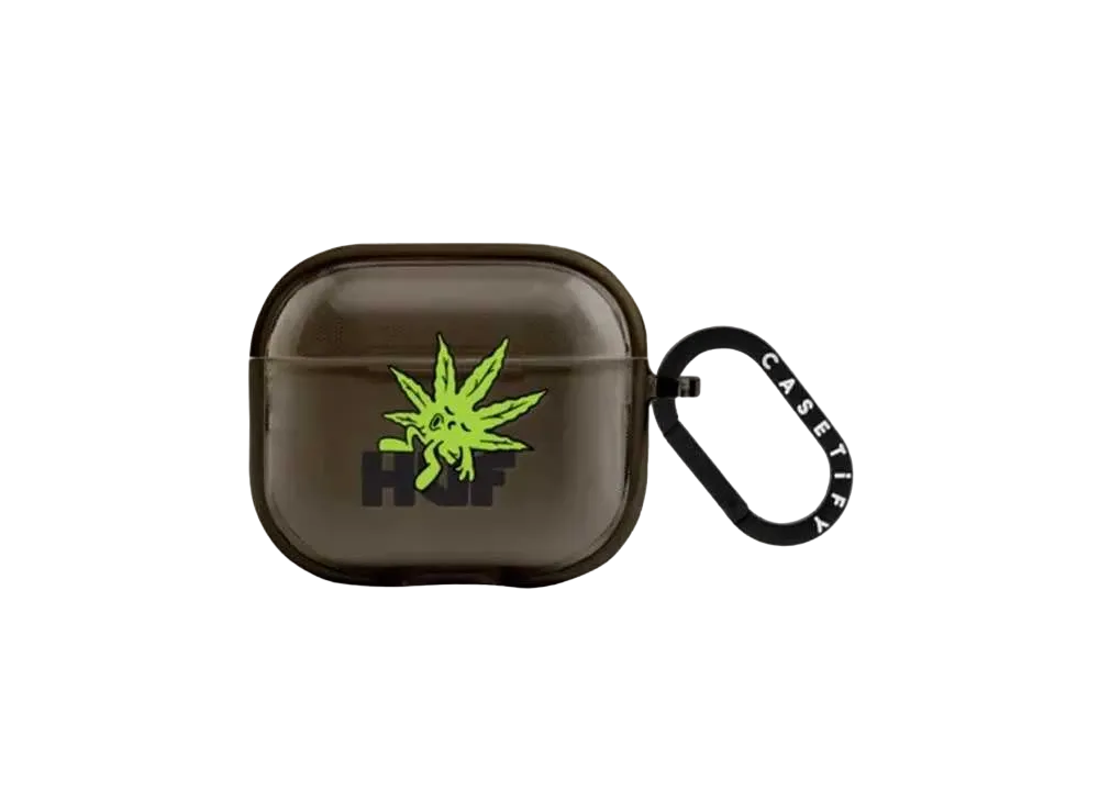 HUF x CASETiFY Green Buddy Earbuds Case Impact Case (AirPods Pro 3st Generation) "Black"
