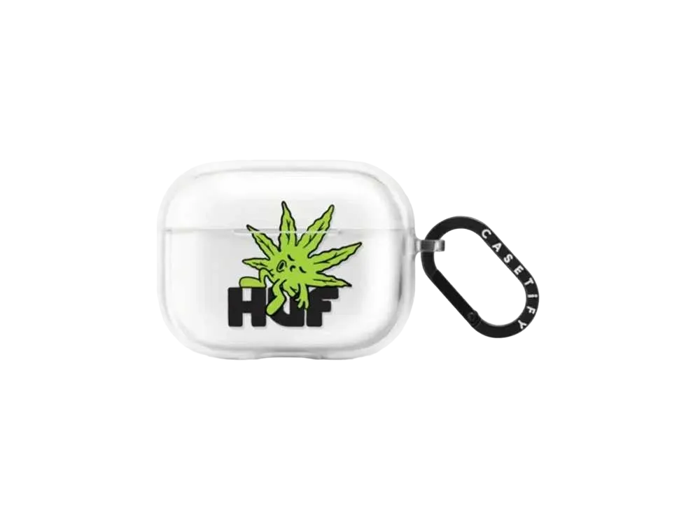 HUF x CASETiFY Green Buddy Earbuds Case Impact Case (AirPods Pro 2st Generation) "Frost"