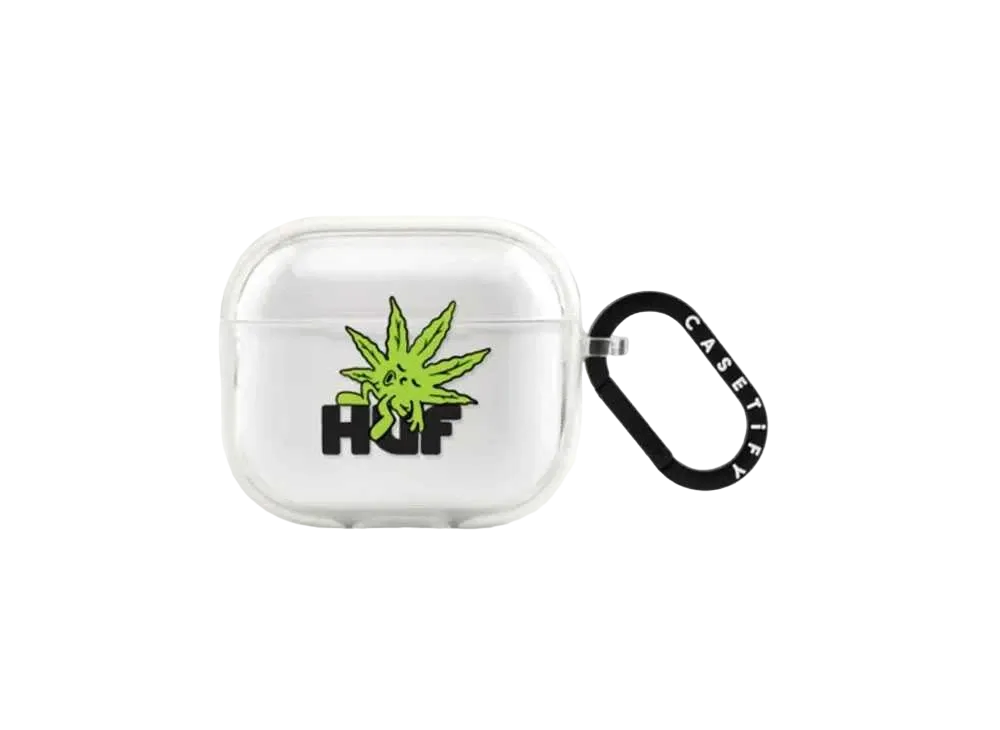 HUF x CASETiFY Green Buddy Earbuds Case Impact Case (AirPods Pro 3st Generation) "Frost"