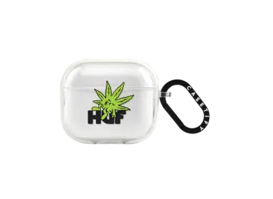 HUF x CASETiFY Green Buddy Earbuds Case Impact Case (AirPods Pro 3st Generation) "Frost"