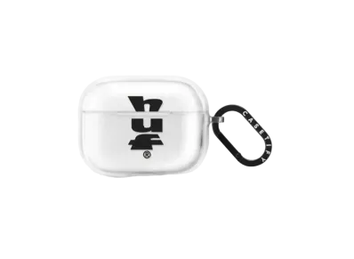 HUF x CASETiFY Black Logo Earbuds Case Impact Case (AirPods Pro 2st Generation) "Frost"