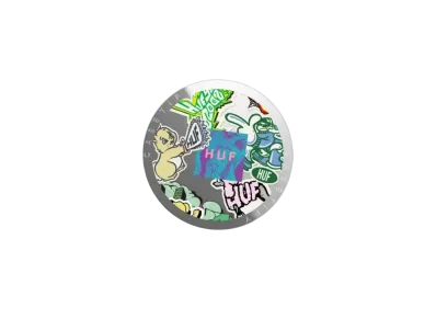 HUF x CASETiFY Animal Sticker Snappy Mirror Grip Stand "Silver"