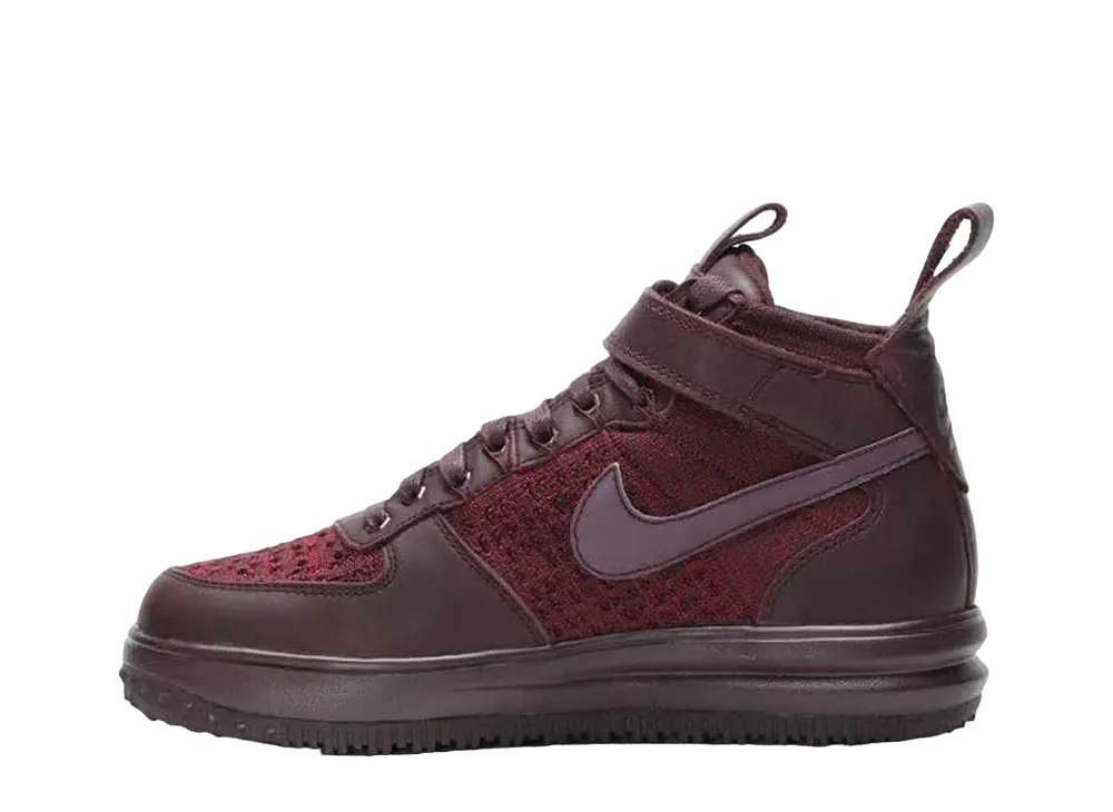 ナイキ ウィメンズ ルナフォース1 フライニット ワークブーツ "ディープバーガンディ"