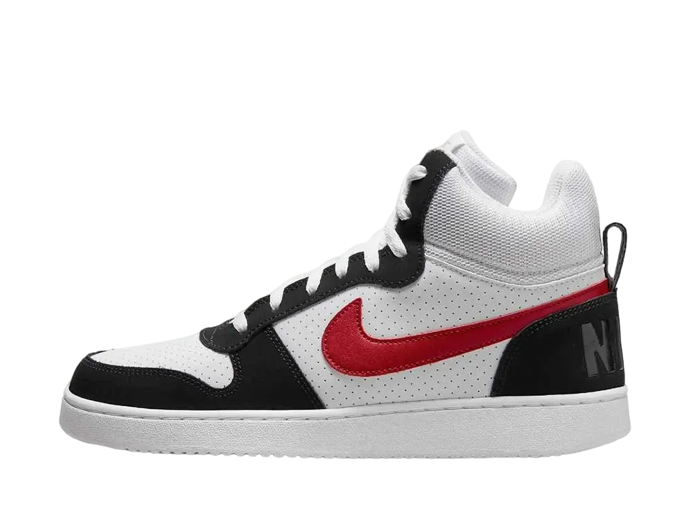 ナイキ コート ボロー ミッド "ホワイト/ブラック/ジムレッド"