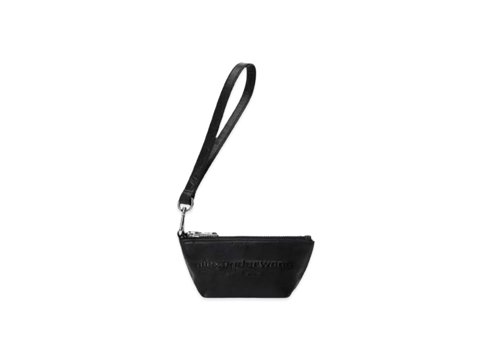 Alexander Wang Crackle Patent Leather Coin Purse "Black"