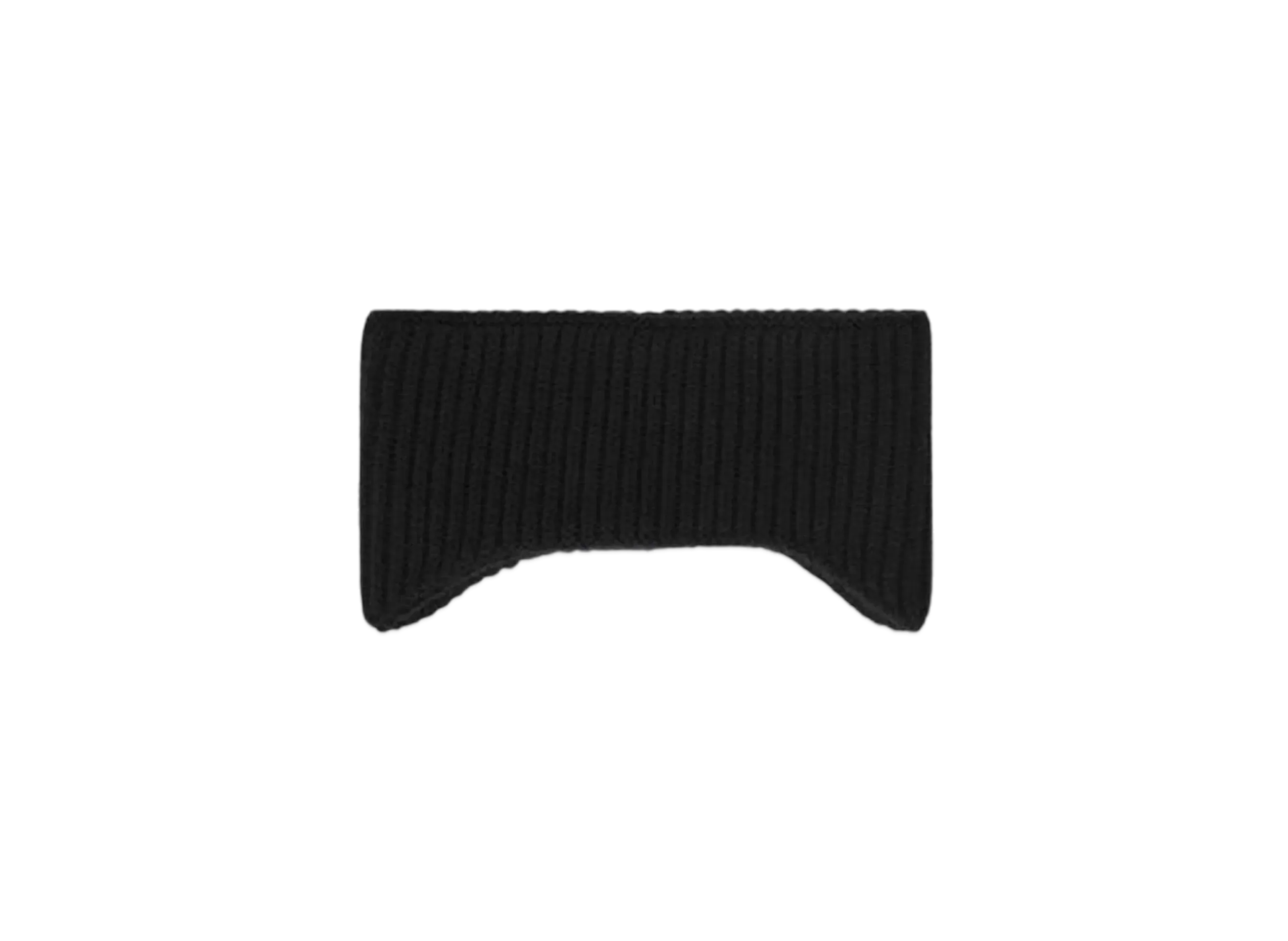 Alexander Wang Logo Stretch Rib Wool Earmuffs Beanie "Black"