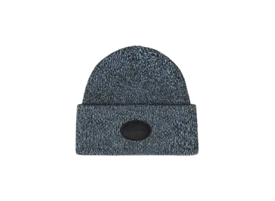 Alexander Wang Dome Logo Stretch Rib Wool Beanie "Oxford Blue"