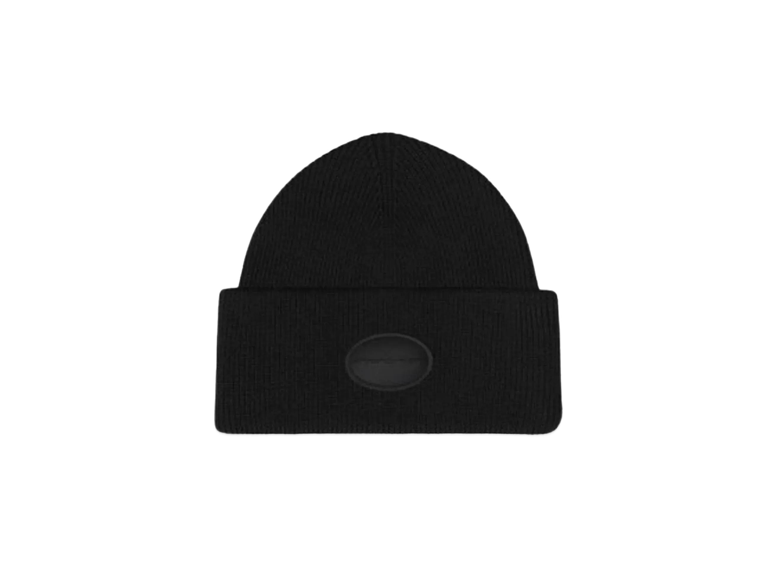 Alexander Wang Dome Logo Stretch Rib Wool Beanie "Black"