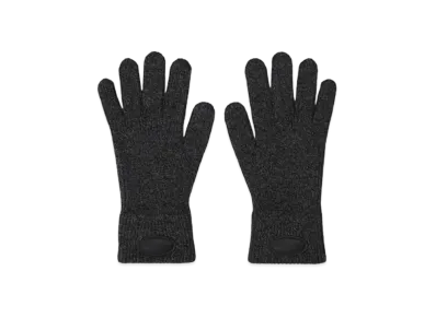 Alexander Wang Dome Logo Stretch Rib Woolen Gloves "Charcoal"