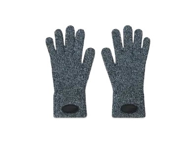 Alexander Wang Dome Logo Stretch Rib Woolen Gloves "Oxford Blue"